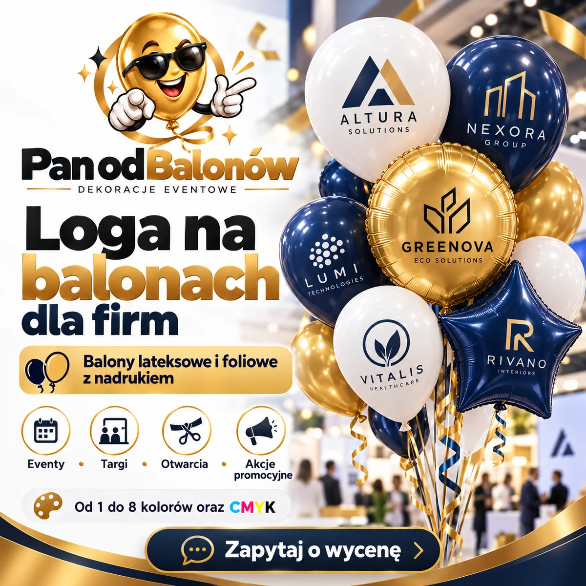 Balony z logo